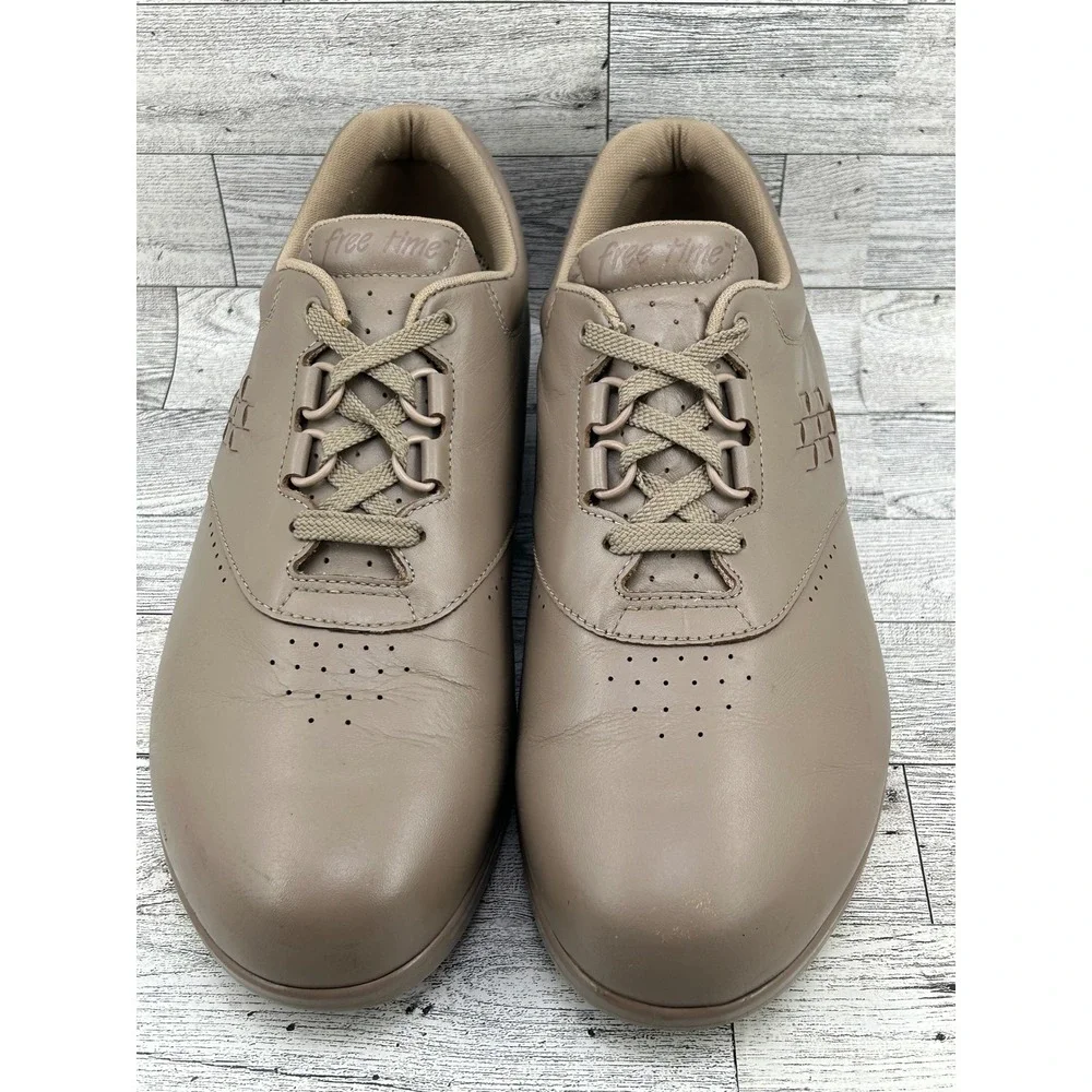 SAS Free Time Beige‎ Leather Comfort Walking Shoes Women's Size 11M